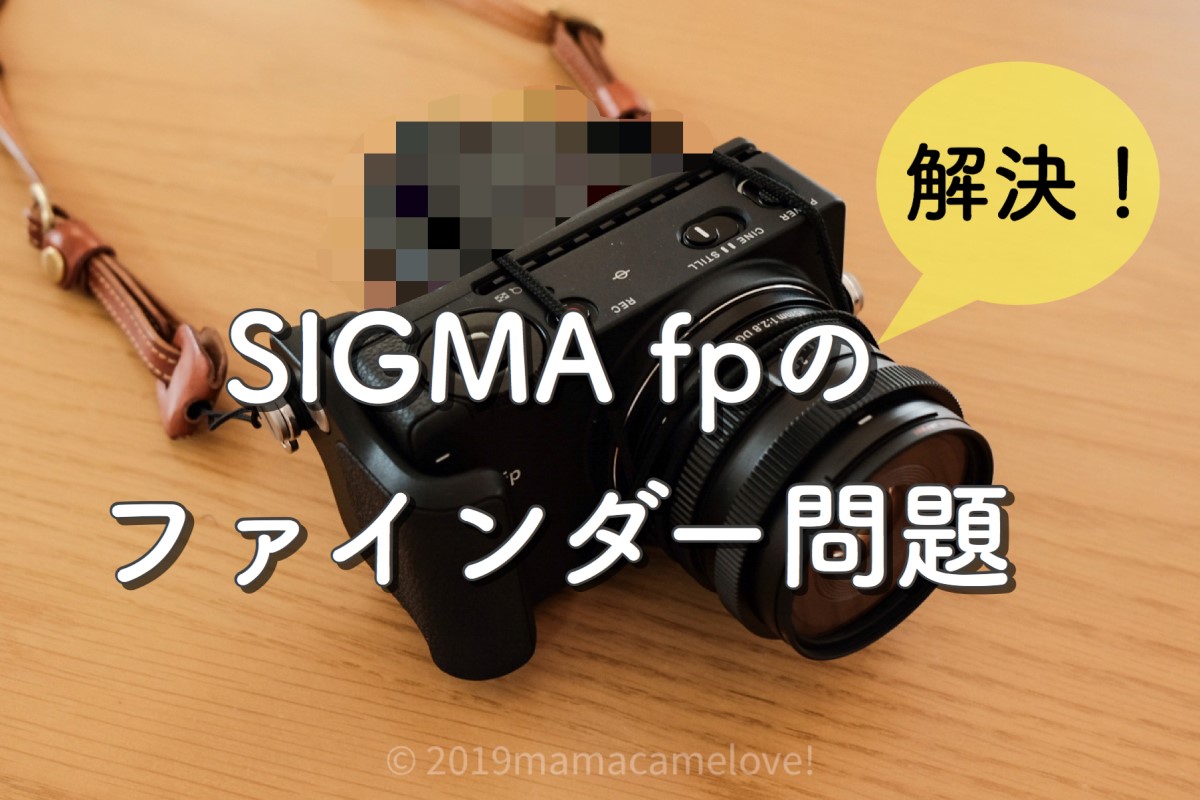 SIGMA fpのファインダー問題。純正品の1/10の価格で解決！ | One of my 